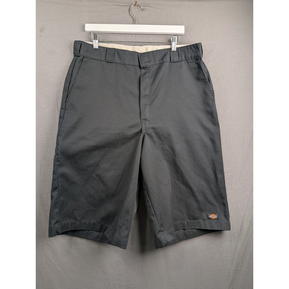 Dickies Mens Loose Fit Multi-Pocket Work Shorts Black Size 38